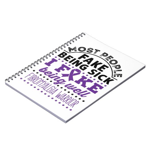 Fibromyalgie Aankomst Fake goed Notitieboek (Linkerzijde)