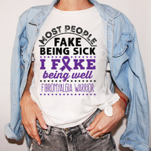 Fibromyalgie Aankomst Fake goed T-shirt