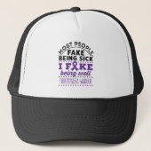 Fibromyalgie Aankomst Fake goed Trucker Pet (Voorkant)