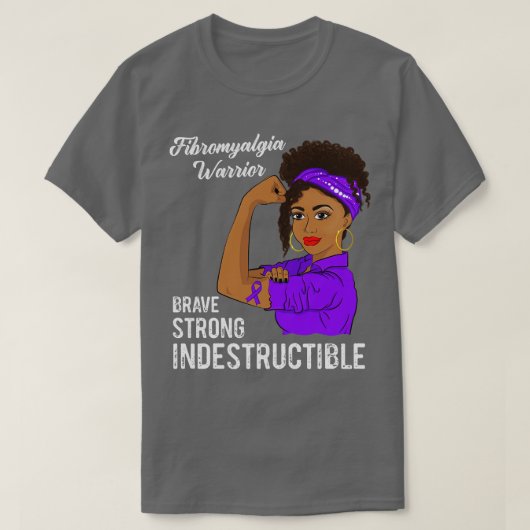Fibromyalgie Aankomst of niet-destructieve chronis T-shirt (Design voorkant)