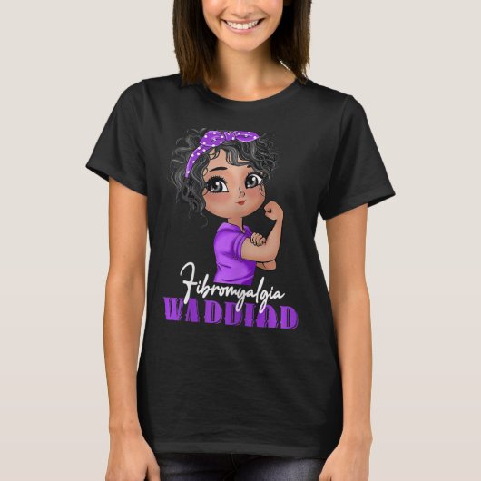 Fibromyalgie Aankomst Sterke vrouwen Fibromyalgie T-shirt (Voorkant)