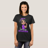 Fibromyalgie Aankomst Sterke vrouwen Fibromyalgie T-shirt (Voorkant volledig)
