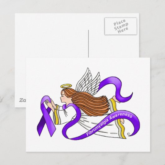 Fibromyalgie Angel Briefkaart (Voorkant / Achterkant)
