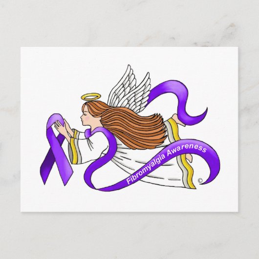 Fibromyalgie Angel Briefkaart (Voorkant)
