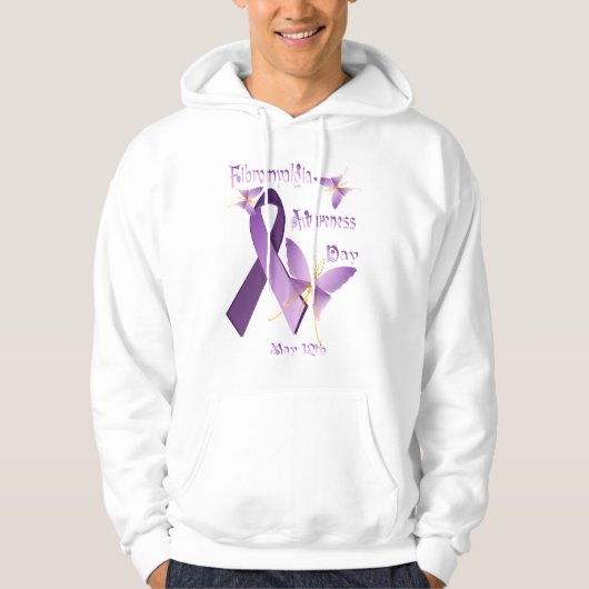 Fibromyalgie Awareness Day Shirten Hoodie (Voorkant)
