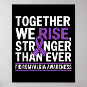 Fibromyalgie Awareness Month We stijgen sterker da Poster (Voorkant)