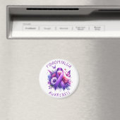 Fibromyalgie Awareness Ribbon Magneet (Insitu (Vaatwasser))