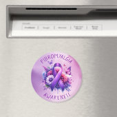 Fibromyalgie Awareness Ribbon Magneet (Insitu (Vaatwasser))