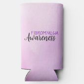 Fibromyalgie Awareness Ribbon Seltzer Blikjeskoeler (Achterkant)