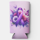 Fibromyalgie Awareness Ribbon Seltzer Blikjeskoeler (Voorkant)