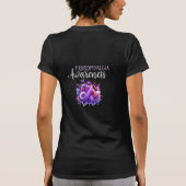 Fibromyalgie Awareness Ribbon T-shirt (Achterkant)