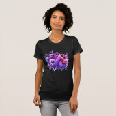 Fibromyalgie Awareness Ribbon T-shirt (Voorkant volledig)