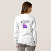 Fibromyalgie Awareness Ribbon T-shirt (Achterkant volledig)