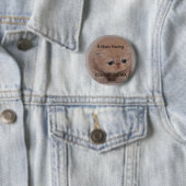 Fibromyalgie Awareness Sad Kitten Button (In situ)