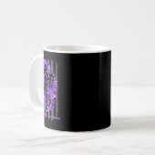 Fibromyalgie Awareness Supporter Warrior Sunflower Koffiemok (Voorkant links)