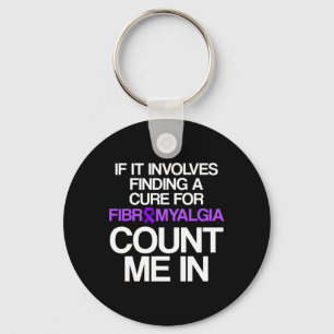 Fibromyalgie Awareness Survivor Finding Warrior 1 Sleutelhanger