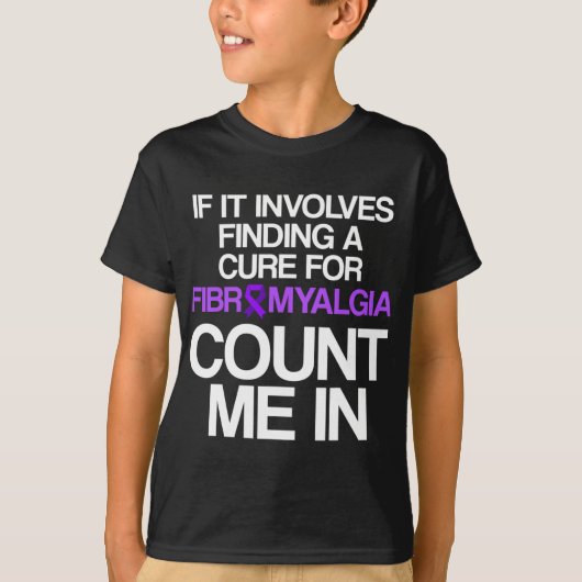 Fibromyalgie Awareness Survivor Finding Warrior 1 T-shirt (Voorkant)