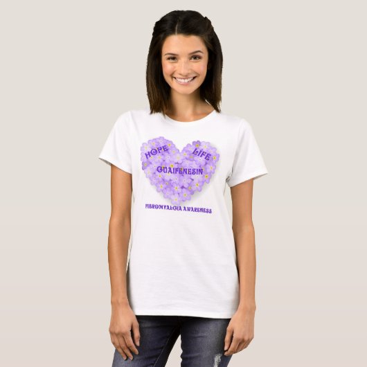 Fibromyalgie Awareness T shirt (Voorkant volledig)