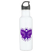 Fibromyalgie Awareness Water Flacon Waterfles (Voorkant)