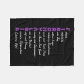 Fibromyalgie betekent chronische pijn Fibromyose Fleece Deken (Voorkant (Horizontaal))