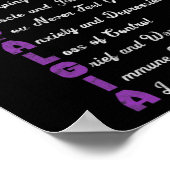 Fibromyalgie betekent chronische pijn Fibromyose Poster (Hoek)