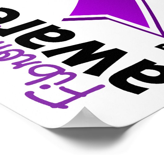 Fibromyalgie Bewustheid 5 Poster (Hoek)