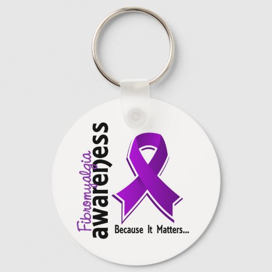 Fibromyalgie Bewustheid 5 Sleutelhanger (Voorkant)