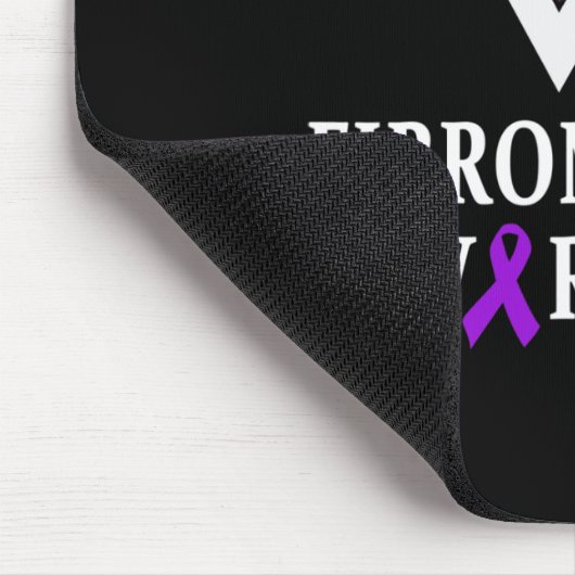 Fibromyalgie Bewustheid Aankomst ondersteunt Paars Muismat (Hoek)