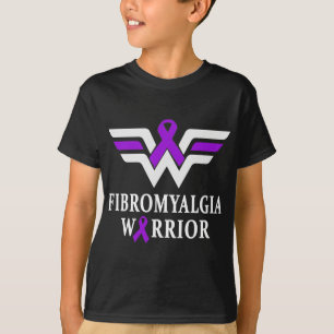 Fibromyalgie Bewustheid Aankomst ondersteunt Paars T-shirt