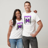 Fibromyalgie Bewustheid Boterfly T-shirt (Unisex)