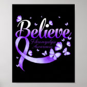Fibromyalgie Bewustheid Botervlieg Poster (Voorkant)