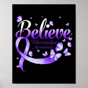 Fibromyalgie Bewustheid Botervlieg Poster