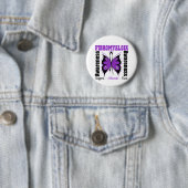 Fibromyalgie Bewustheid Botervlieg Ronde Button 5,7 Cm (In situ)
