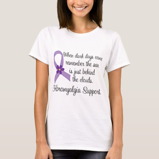 Fibromyalgie Bewustheid Citaat T-shirt (Voorkant)