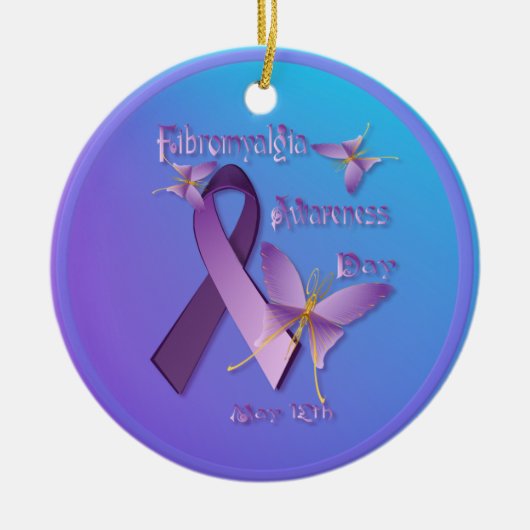 Fibromyalgie Bewustheid Dag Ornament (Voorkant)