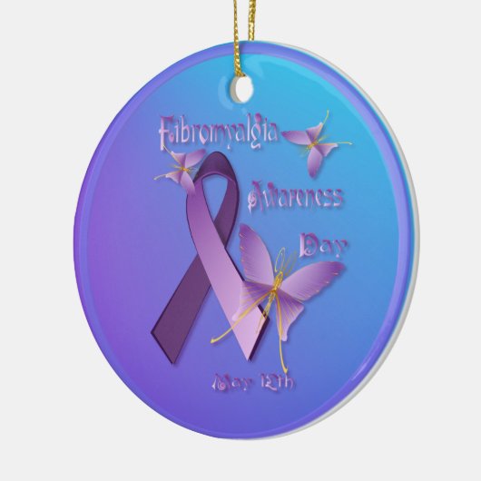 Fibromyalgie Bewustheid Dag Ornament (Links)