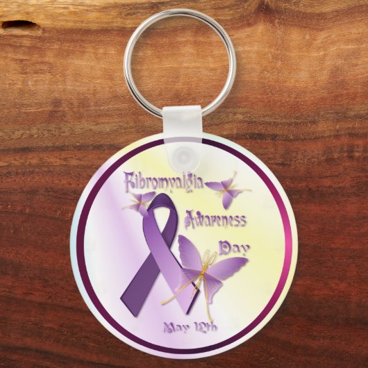 Fibromyalgie Bewustheid Dag Sleutelhanger (Voorkant)