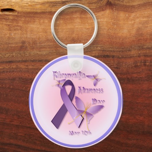 Fibromyalgie Bewustheid Dag Sleutelhanger (Voorkant)