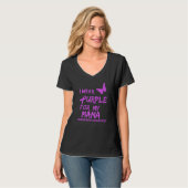 Fibromyalgie Bewustheid dat ik Paars Draag heb voo T-shirt (Voorkant volledig)