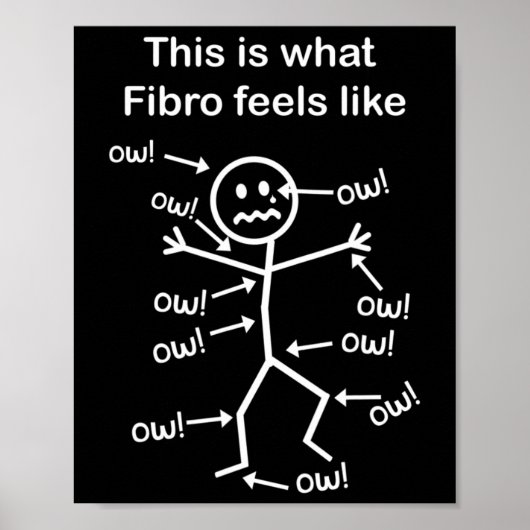 Fibromyalgie Bewustheid - Dit is wat de fibro voel Poster (Voorkant)