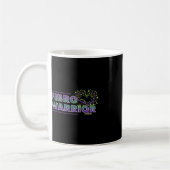 Fibromyalgie Bewustheid Fibro Warrior Graphic Hear Koffiemok (Links)