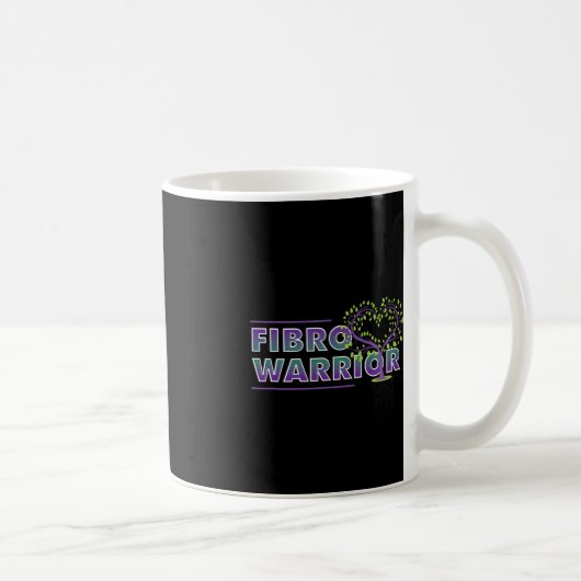 Fibromyalgie Bewustheid Fibro Warrior Graphic Hear Koffiemok (Rechts)