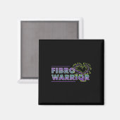 Fibromyalgie Bewustheid Fibro Warrior Graphic Hear Magneet (Voorkant / Achterkant)
