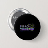 Fibromyalgie Bewustheid Fibro Warrior Graphic Hear Ronde Button 5,7 Cm (Voorkant /achterkant)