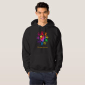 Fibromyalgie Bewustheid Handen Fibromyalgie Hoodie (Voorkant volledig)