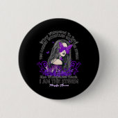 Fibromyalgie Bewustheid het storm vlinderrib Ronde Button 5,7 Cm (Voorkant)