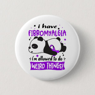 Fibromyalgie Bewustheid Maand Ribbon Giften Ronde Button 5,7 Cm
