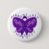 Fibromyalgie Bewustheid Ronde Button (Voorkant)