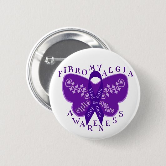 Fibromyalgie Bewustheid Ronde Button (Voorkant /achterkant)