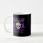 Fibromyalgie Bewustmaking Fibro Warrior Paars Skul Koffiemok (Links)